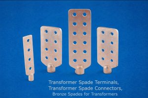 Bronze Transformer Spade Connectors, Transformer Spade Terminals