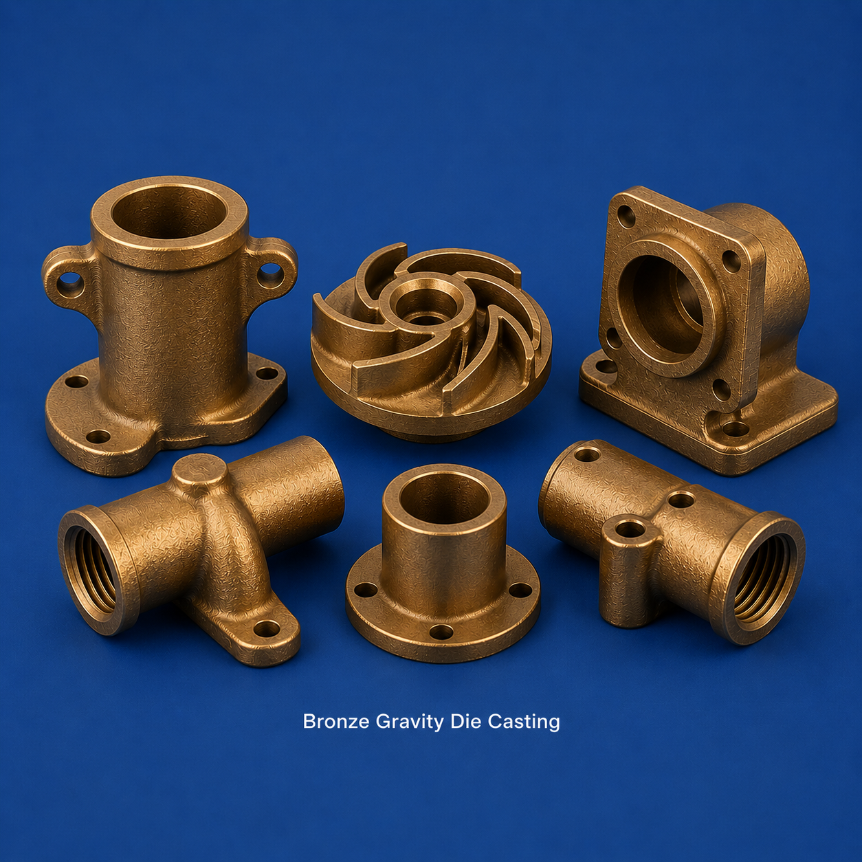Bronze Gravity Die Casting – Precision Permanent Mould Bronze Castings from India