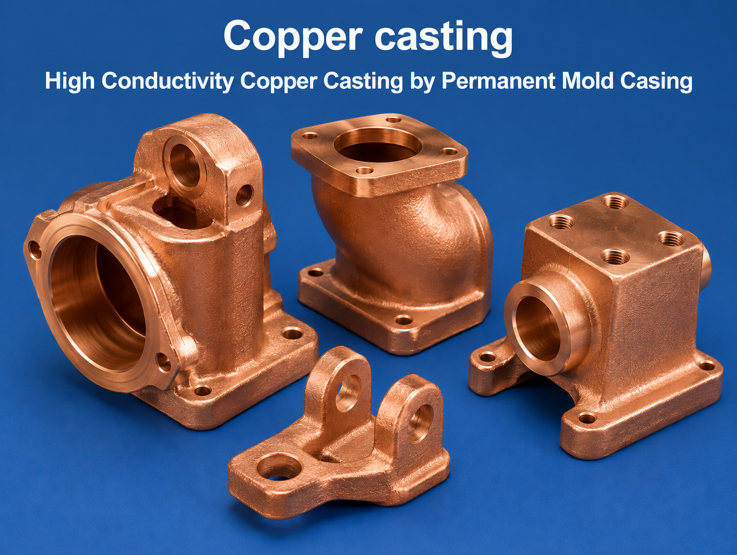 Fundición de Cobre, Fundición Cobre Alta Conductividad Fundición de Cobre - Fundición Cobre Alta Conductividad por Fundición en Molde Permanente - Conex Casting